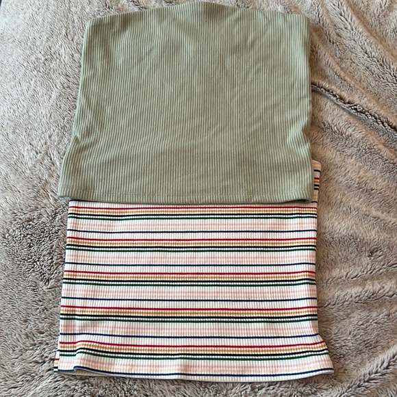 TWO American Eagle strapless tops, size medium - Picture 1 of 6